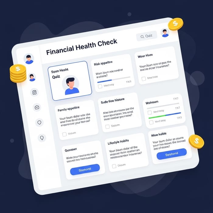 Financial Health Check Quiz to Determine Insurance Type Financial Health Check Quiz to Determine Insurance Type