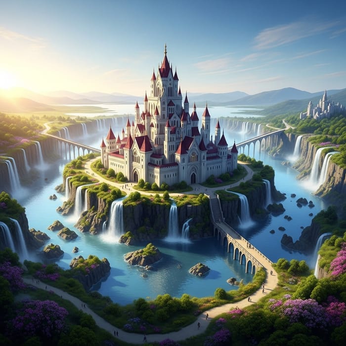 Spectacular Castle in Enchanted Realm | Mystical Fantasy World Spectacular Castle in Enchanted Realm | Mystical Fantasy World
