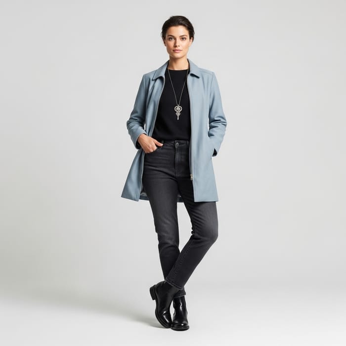 Modeling My Clothes: Fashionable Jacket & Jeans Outfit Modeling My Clothes: Fashionable Jacket & Jeans Outfit
