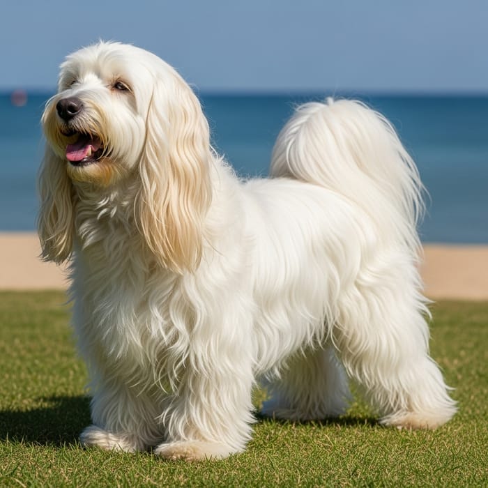 Majestic Dog with Exceptionally Long Hair Majestic Dog with Exceptionally Long Hair
