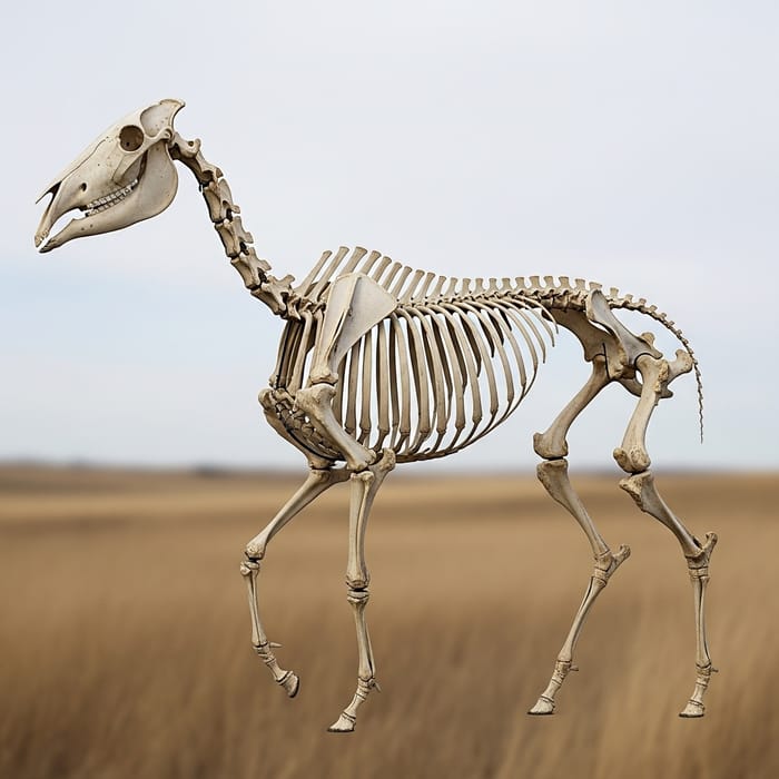 Photorealistic Horse Skeleton Rendering Photorealistic Horse Skeleton Rendering