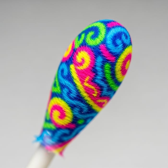 Modern Flocked Swab Design: Intricate Patterns & Vibrant Twist