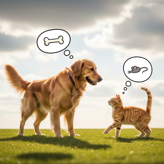 Dog vs Cat: A Friendly Disagreement Scene