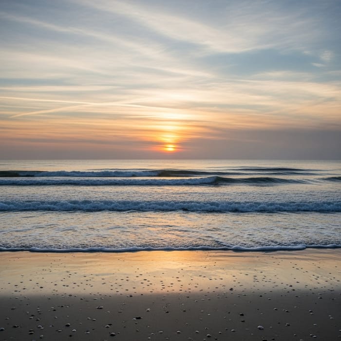 Serenity of Ondas | Sunset Ocean Waves Serenity of Ondas | Sunset Ocean Waves