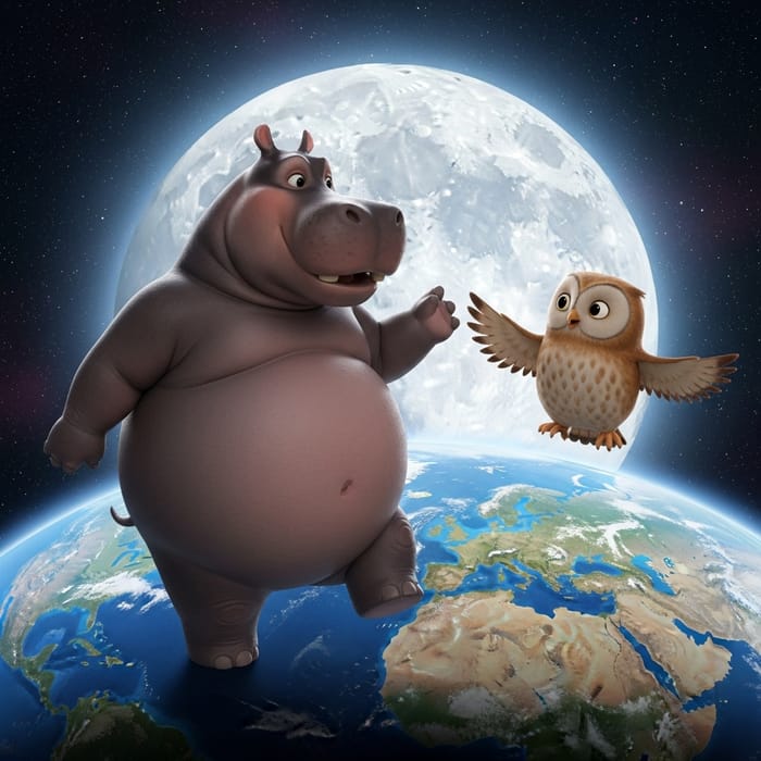 Harold and Oliver's Marvelous Space Journey | Hippo & Owl Galactic Exploration