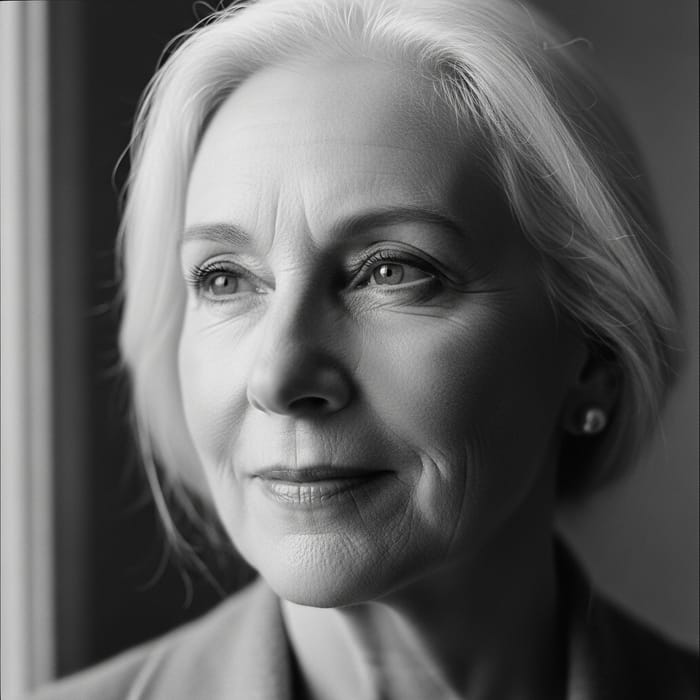 Timeless Elegance: Natural Aging Gracefully in Monochrome Art