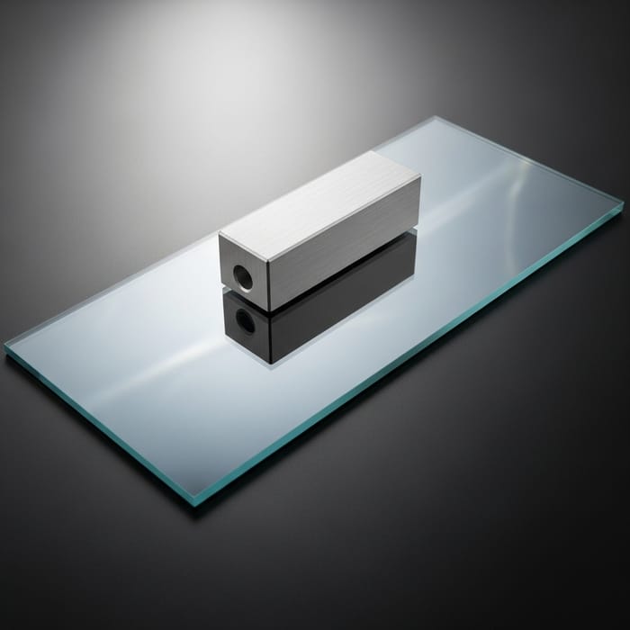 Glass Clear Pane under Aluminum Frame | Size 150x70x3 mm & 30x70x6 mm