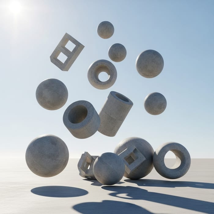 Concrete Objects Falling: A Captivating Descent Concrete Objects Falling: A Captivating Descent