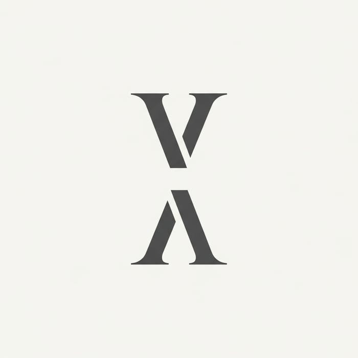 Minimalist Letter V Drone Art | Modern Stylish Design Minimalist Letter V Drone Art | Modern Stylish Design