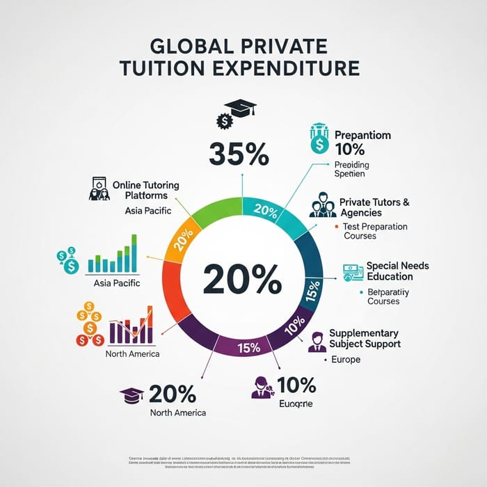 Vibrant Global Private Tuition Expenditure Infographic Vibrant Global Private Tuition Expenditure Infographic