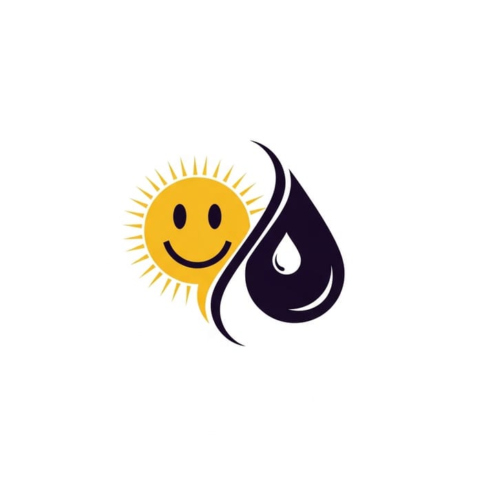 Iconic Blend Logo Design - Harmony of Emotions in Life