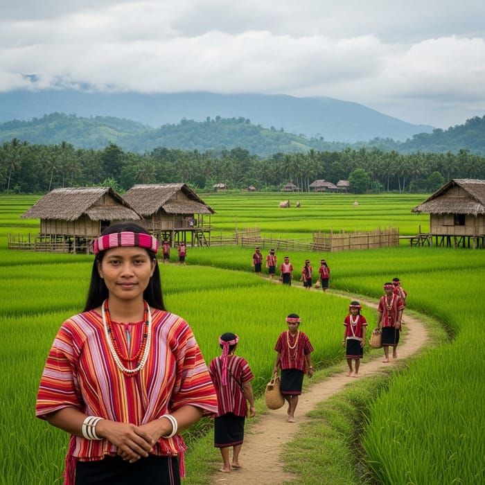Idyllic Filipino Village: Aetas in Ba-ag Attire & Native Beauty Idyllic Filipino Village: Aetas in Ba-ag Attire & Native Beauty