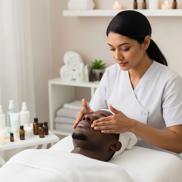 Professional Facial Massage: Serene Relaxation Experience