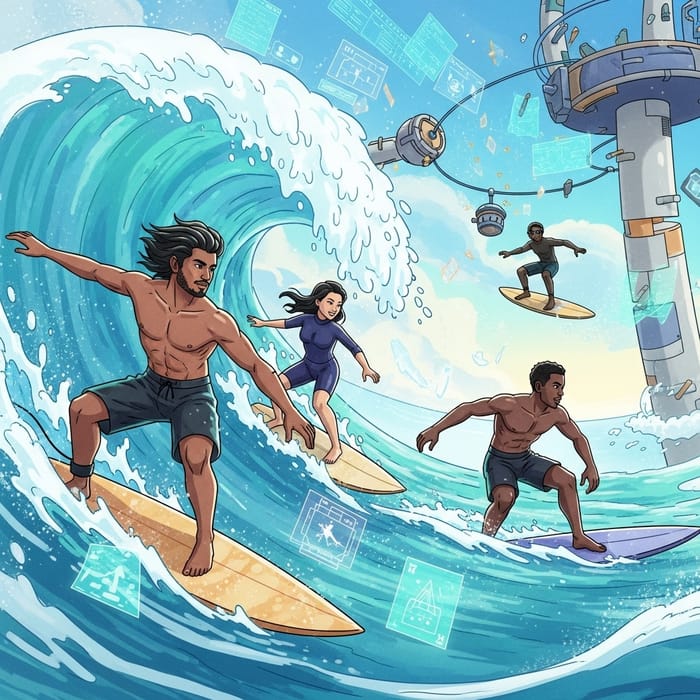 Kooky Surfer in the Metaverse: Digital Wave Riding Kooky Surfer in the Metaverse: Digital Wave Riding