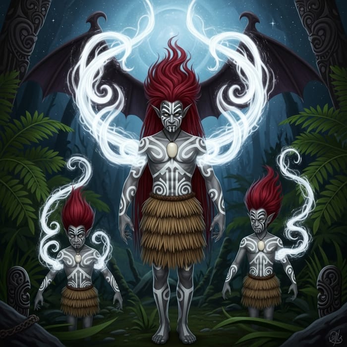 Patupaierehi Elves: Fiery Gothic Spirits of Maori Mythology