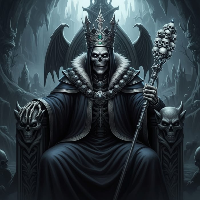 Monarch of Death: Haunting Spectral Image