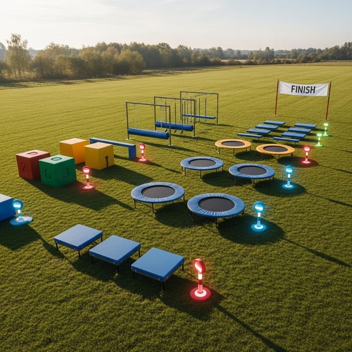 Fun and Easy 'Obby' Course in Daytime Grassland | Colorful Challenges Fun and Easy 'Obby' Course in Daytime Grassland | Colorful Challenges