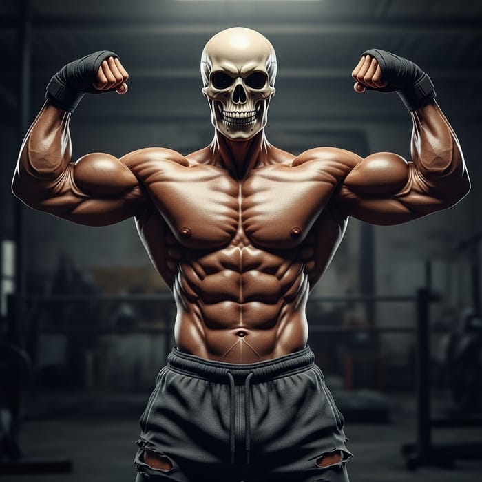 Muscular Skeleton: Fierce Pose & Defined Muscles Muscular Skeleton: Fierce Pose & Defined Muscles