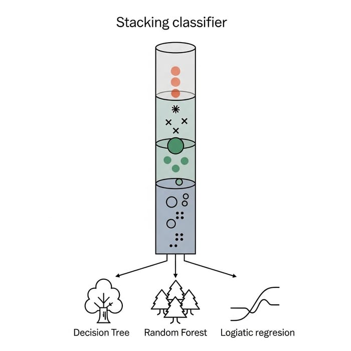 Stacking Classifier Tower with Decision Tree, Random Forest & Logistic Regression Stacking Classifier Tower with Decision Tree, Random Forest & Logistic Regression