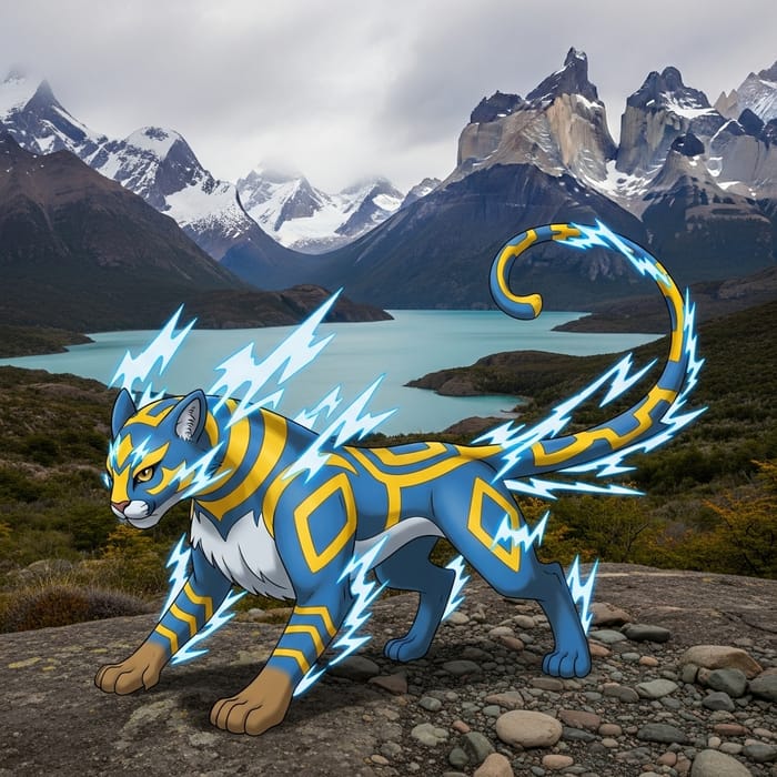Electric Puma - Iconic Mythical Creature of Argentina