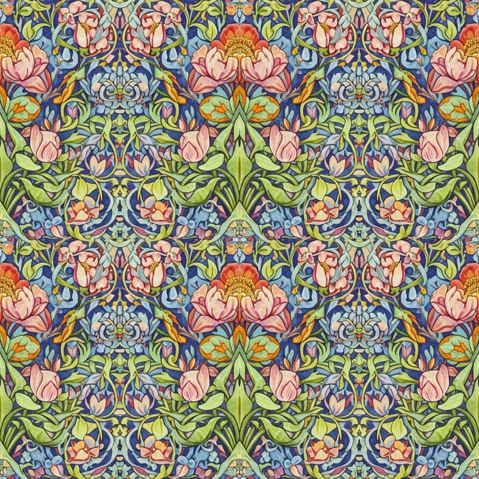 Intricate Floral Border Design | Vibrant Colors & Details