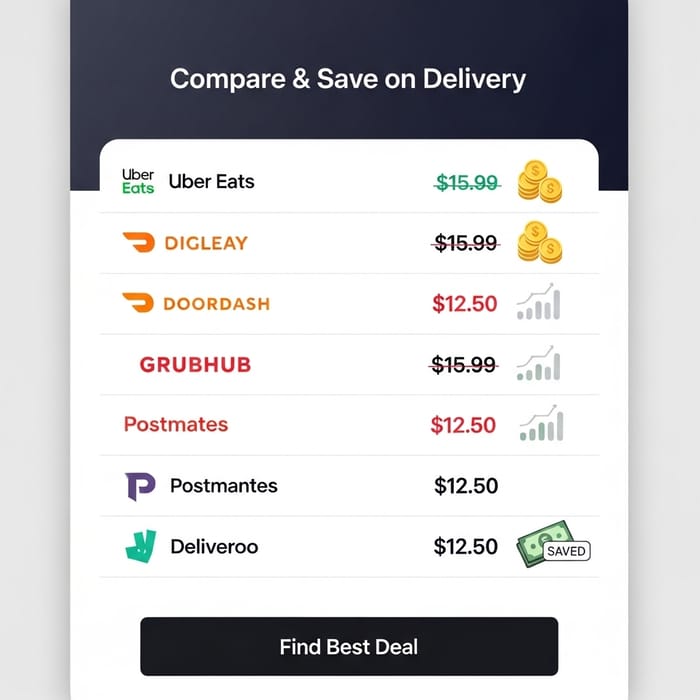 Compare Best Discounted Delivery Prices in One Place