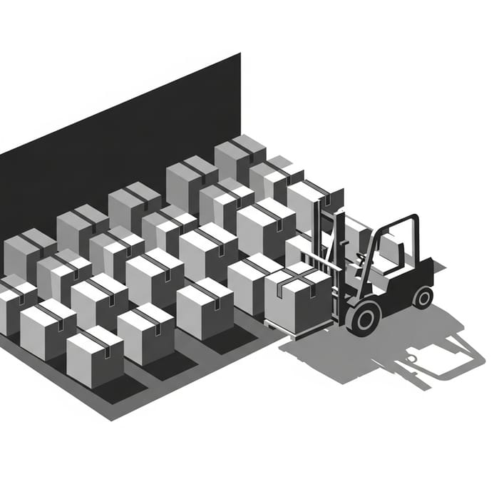 Minimalist Logistics: Warehouse & Forklift Design Minimalist Logistics: Warehouse & Forklift Design