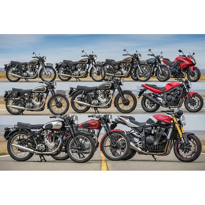 Vintage and Modern Motorcycles: A Collection of Motocycles