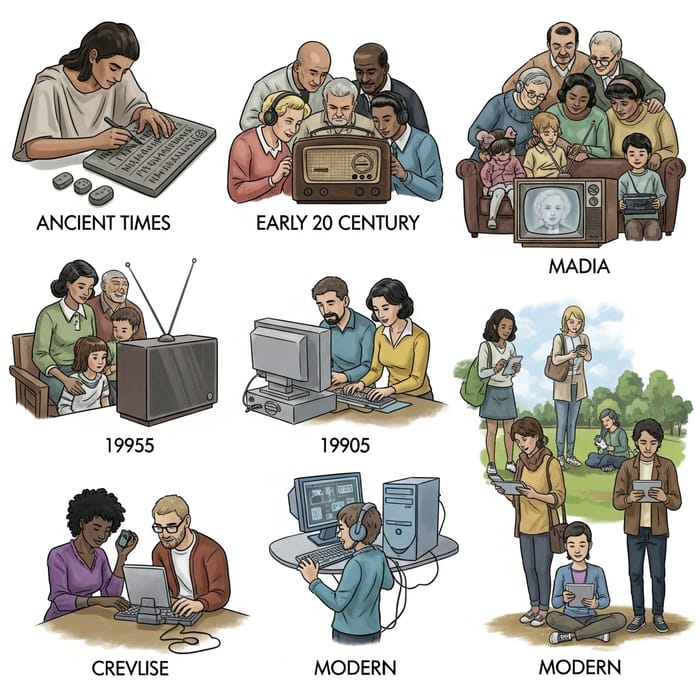 Evolution of Media: From Ancient Times to Modern Technology Evolution of Media: From Ancient Times to Modern Technology
