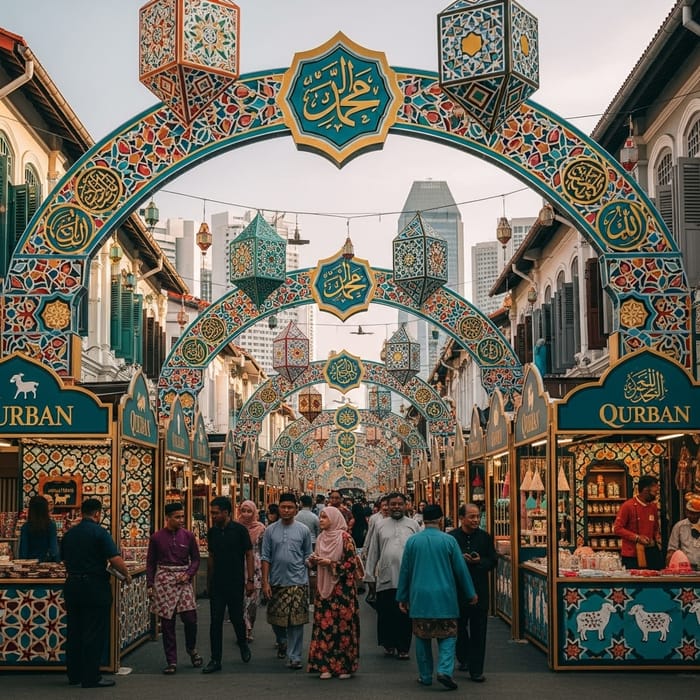 Vibrant Singapore Streets: Qurban-Inspired Aesthetic