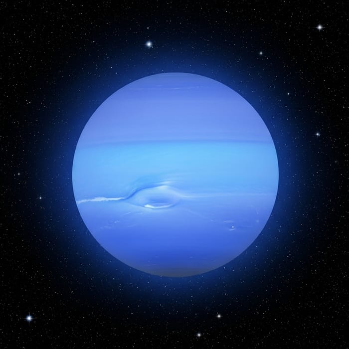 Blue Neptune in the Cosmos Blue Neptune in the Cosmos