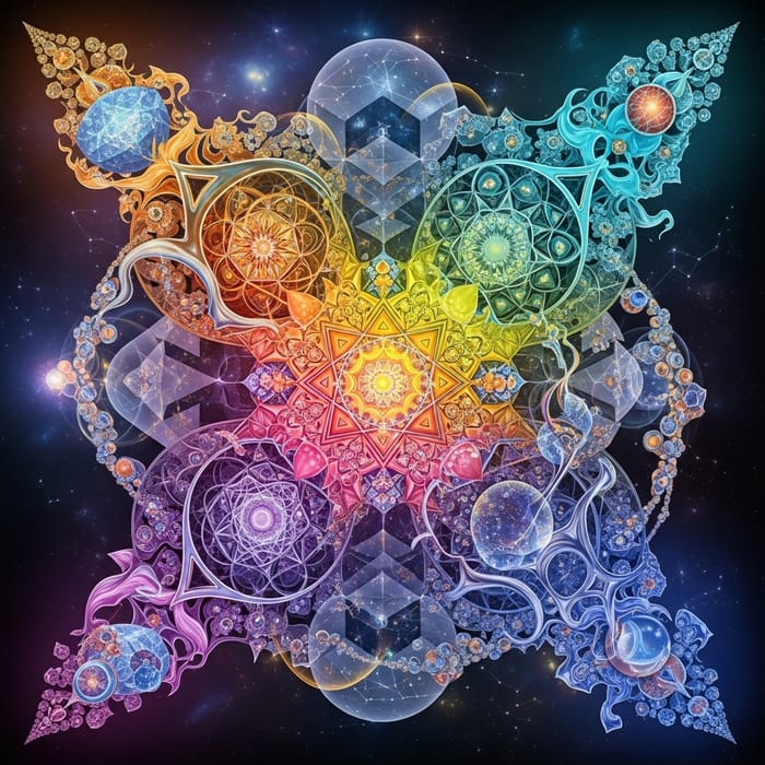 Create Complex and Beautiful Digital Art with Vibrant Colors and Intricate Designs Create Complex and Beautiful Digital Art with Vibrant Colors and Intricate Designs