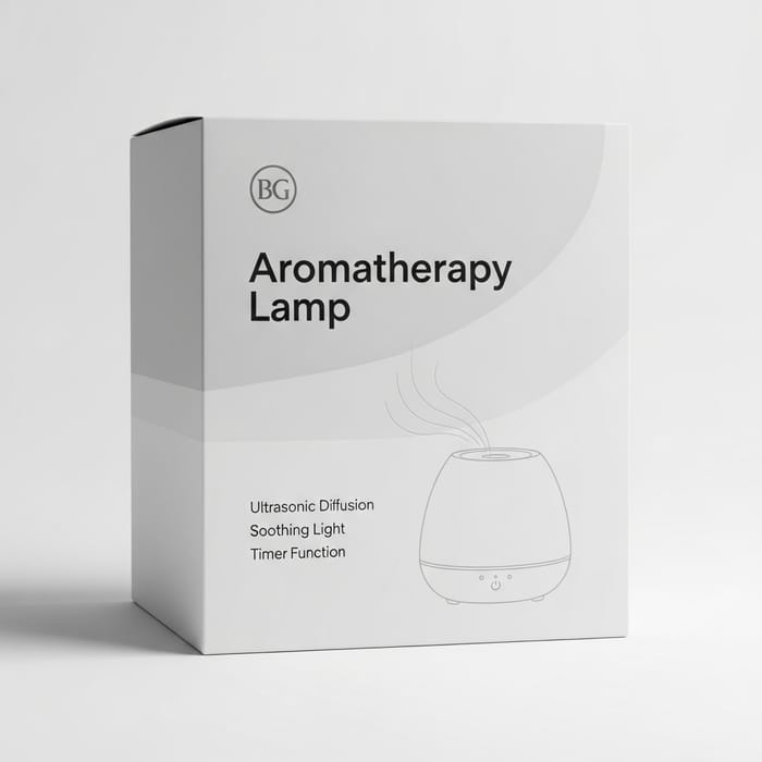 Minimalist Aromatherapy Lamp Packaging Design Minimalist Aromatherapy Lamp Packaging Design
