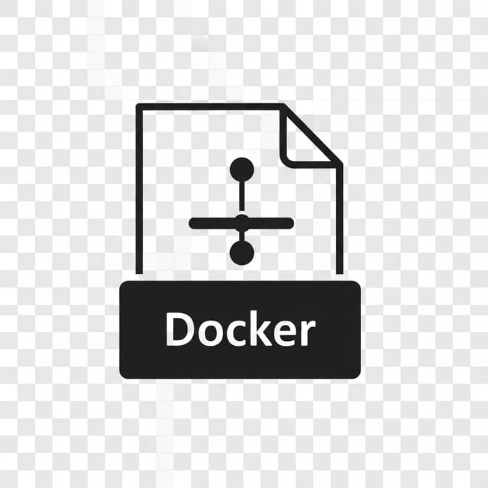 Simplified Docker File Icon - Scalability and Versatility