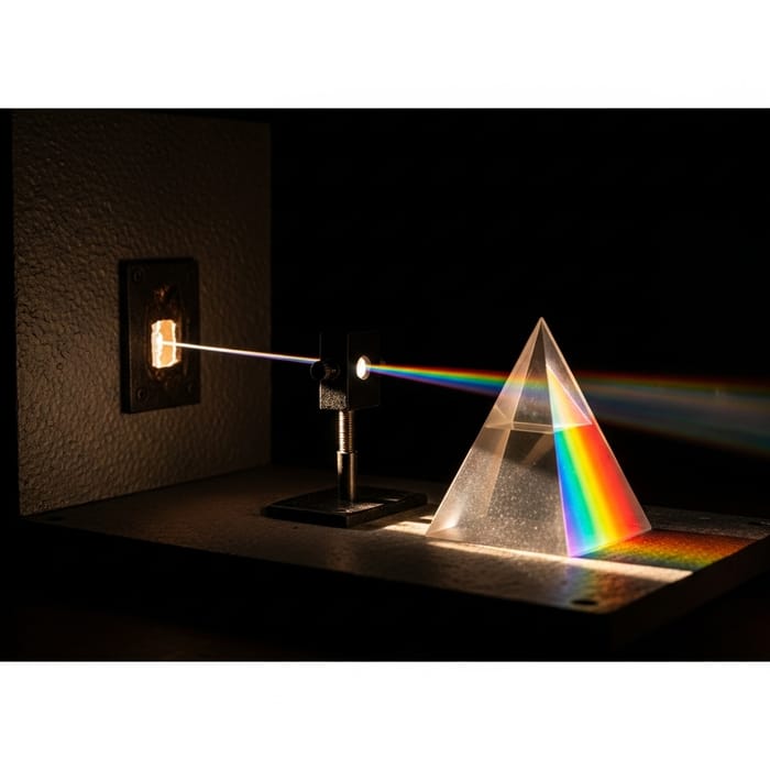 Newton's Prism Experiment: A Rainbow of Light Revelation
