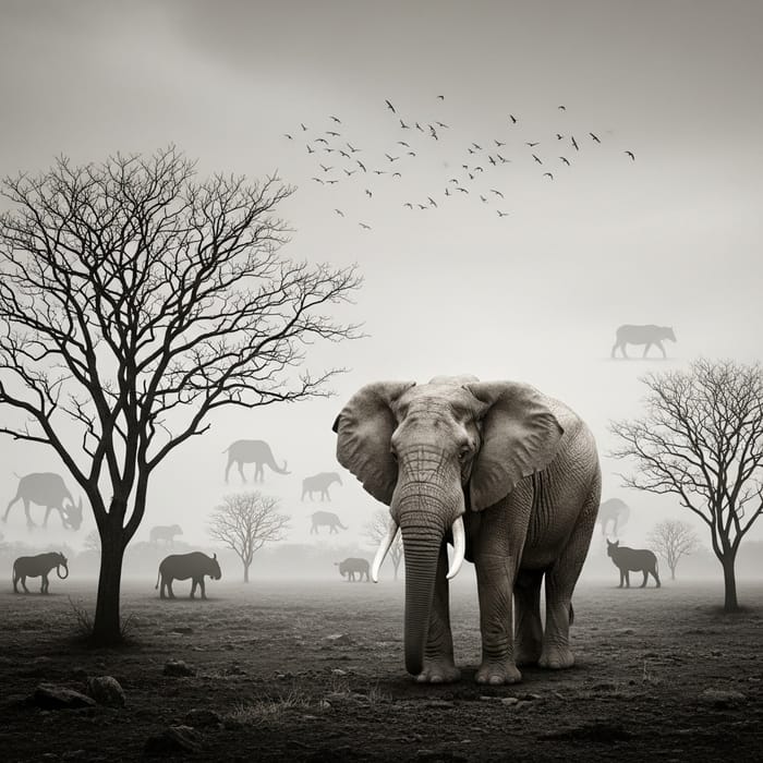 The Haunting Echo: A Powerful image of Animal Extinction The Haunting Echo: A Powerful image of Animal Extinction