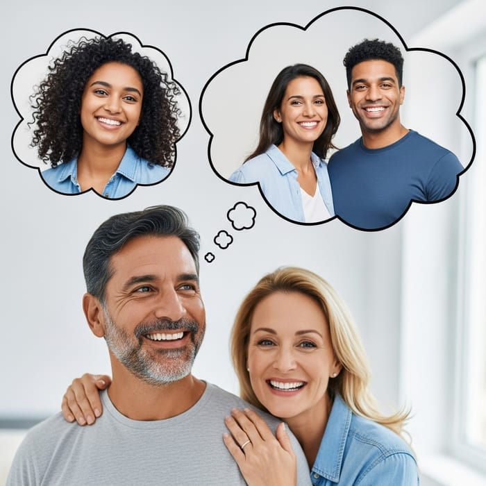 Father Dreams of Family Travel and Bright Future Father Dreams of Family Travel and Bright Future