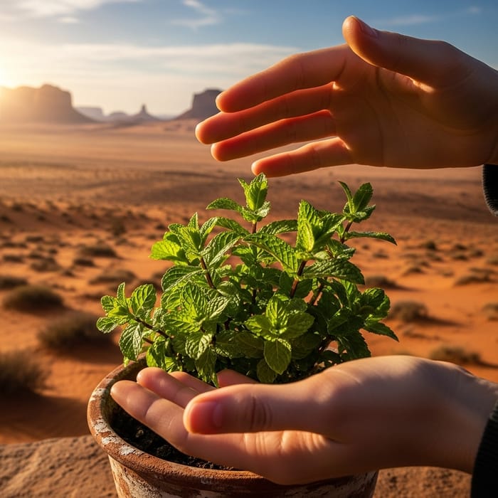Mint Plant Delivery in Desert: Embracing Nature's Tranquility Mint Plant Delivery in Desert: Embracing Nature's Tranquility