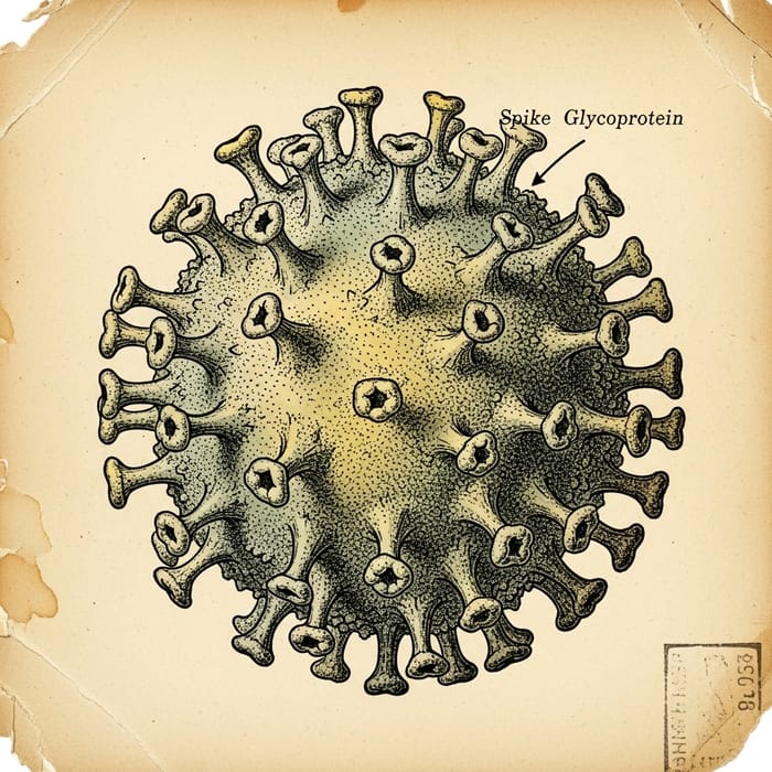 Vintage COVID-19 Illustration Vintage COVID-19 Illustration