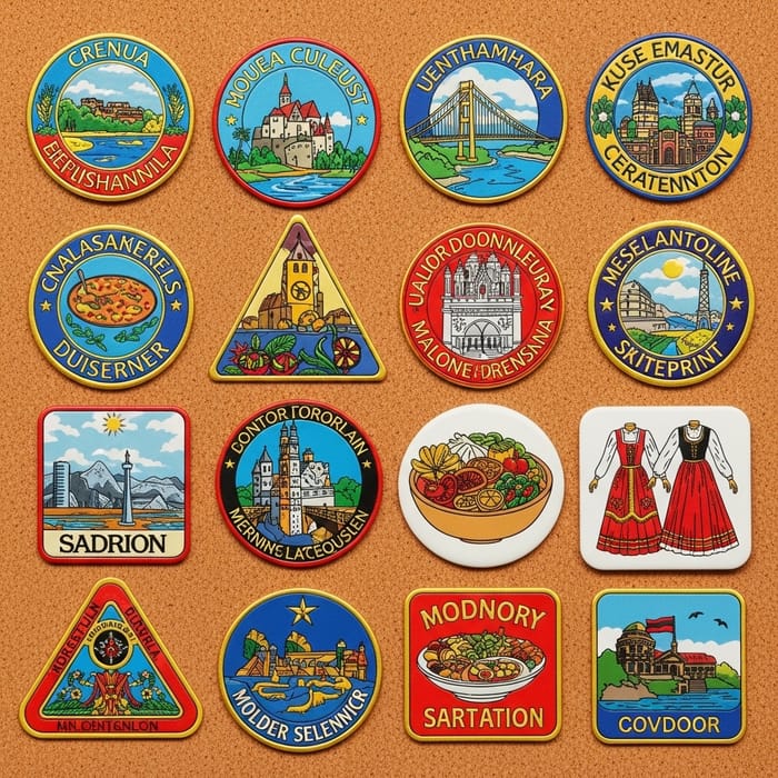 Souvenir Badges Series - Traveler's Global Collection