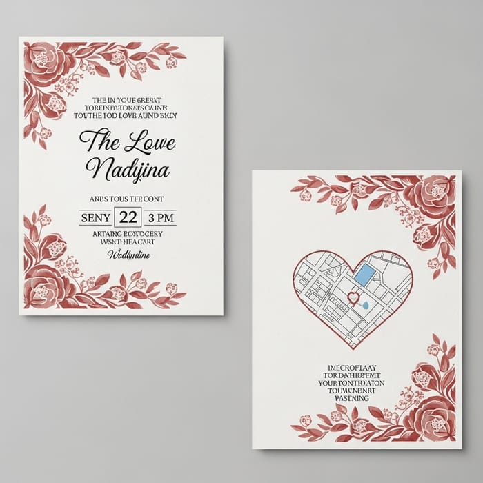 Elegant Floral Weeding Invitation Card | Stunning Design Elegant Floral Weeding Invitation Card | Stunning Design