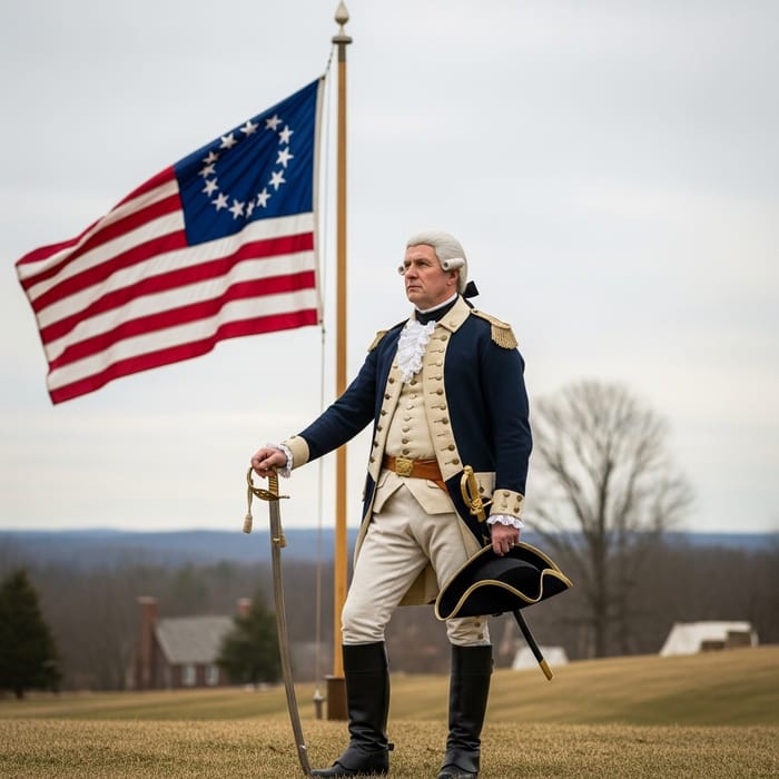 George Washington | 18th Century Military Leader in Historical Attire George Washington | 18th Century Military Leader in Historical Attire
