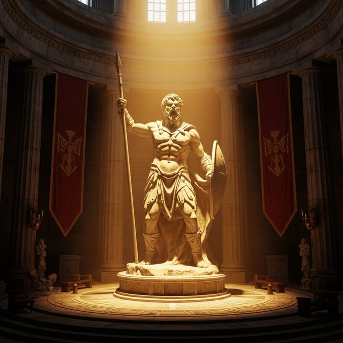 Epic Barbarian Statue: Grandeur of Ancient Legends Epic Barbarian Statue: Grandeur of Ancient Legends