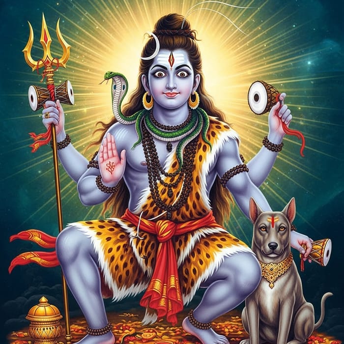Divine Vibrant Brilliance of Lord Bhairava in Hindu Mythology Divine Vibrant Brilliance of Lord Bhairava in Hindu Mythology