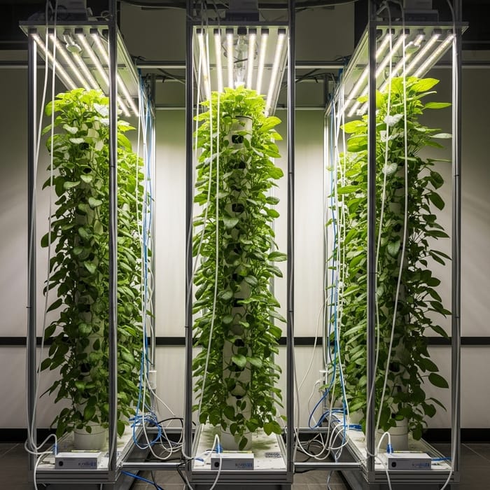Automated Vertical Garden: Innovative Indoor Growing Automated Vertical Garden: Innovative Indoor Growing