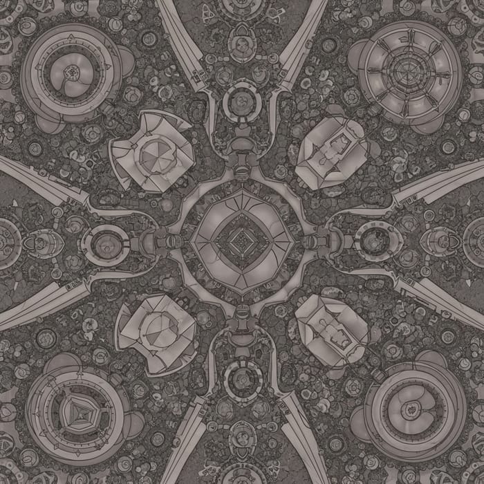 Abstract Geometric Shapes: Futuristic Art