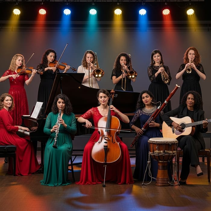 Loona Musicians Perform Unique Instrumental Stage Show Loona Musicians Perform Unique Instrumental Stage Show
