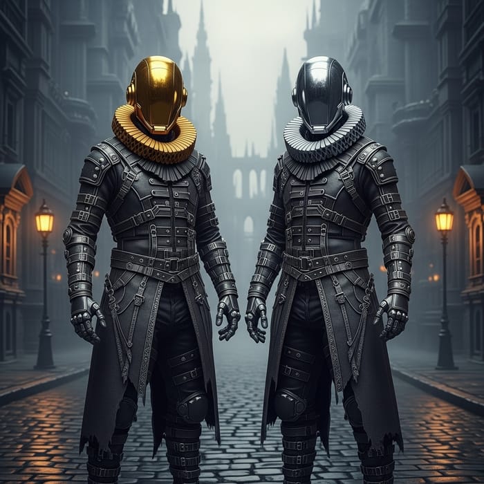Daft Punk as Bloodborne Characters: Gothic Electronic Fusion Daft Punk as Bloodborne Characters: Gothic Electronic Fusion