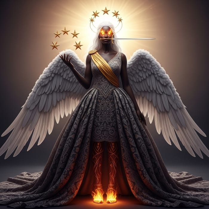 Radiant Black Woman: A Vision of Divine Revelation 1