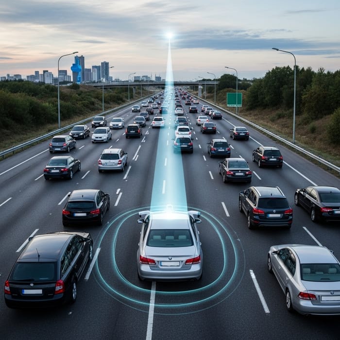 Caution: Driverless Silver Sedan Ascends to Heaven Caution: Driverless Silver Sedan Ascends to Heaven